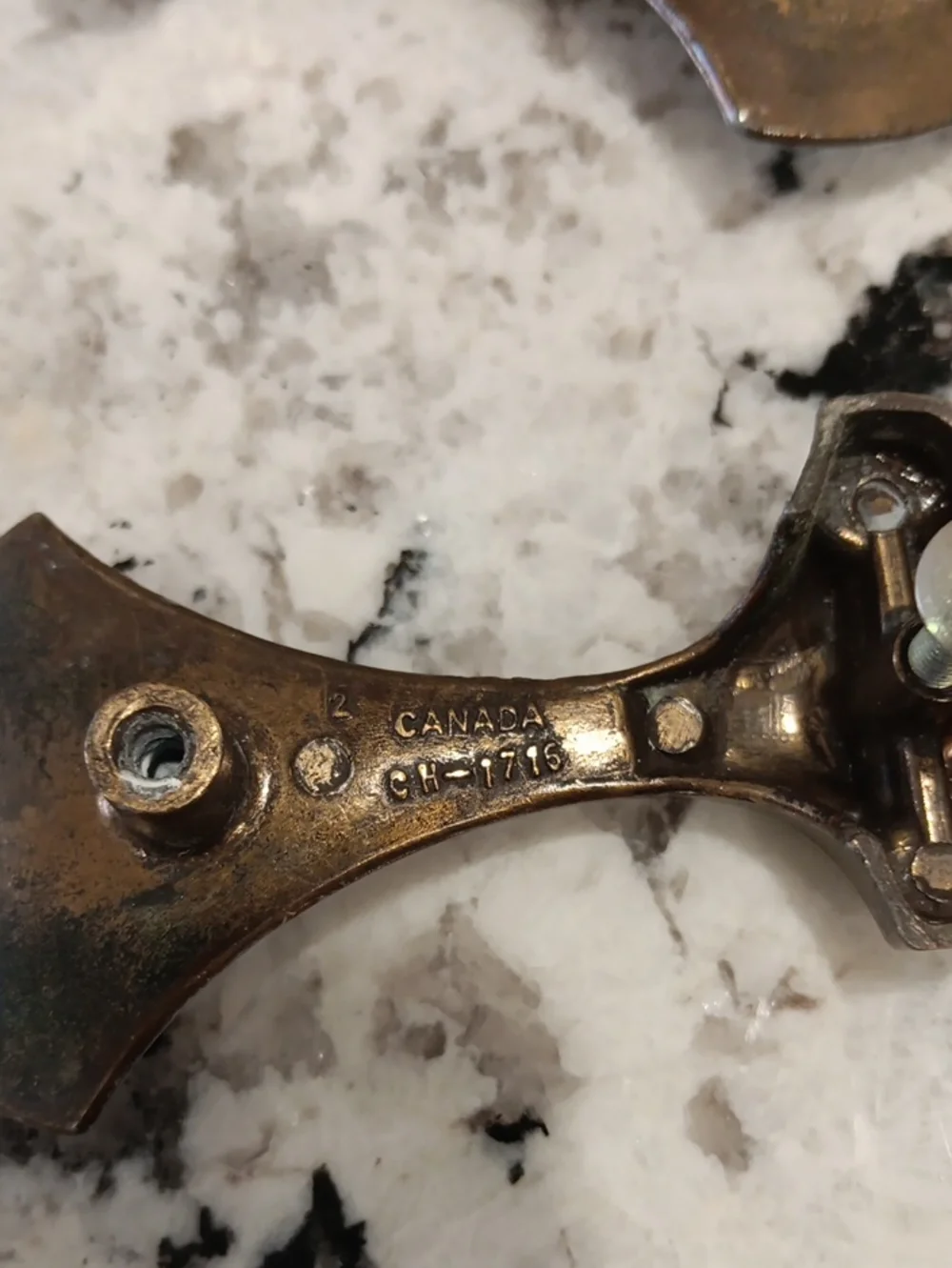 Vintage Cabinet Drawer Pulls in Aged Brass Finish